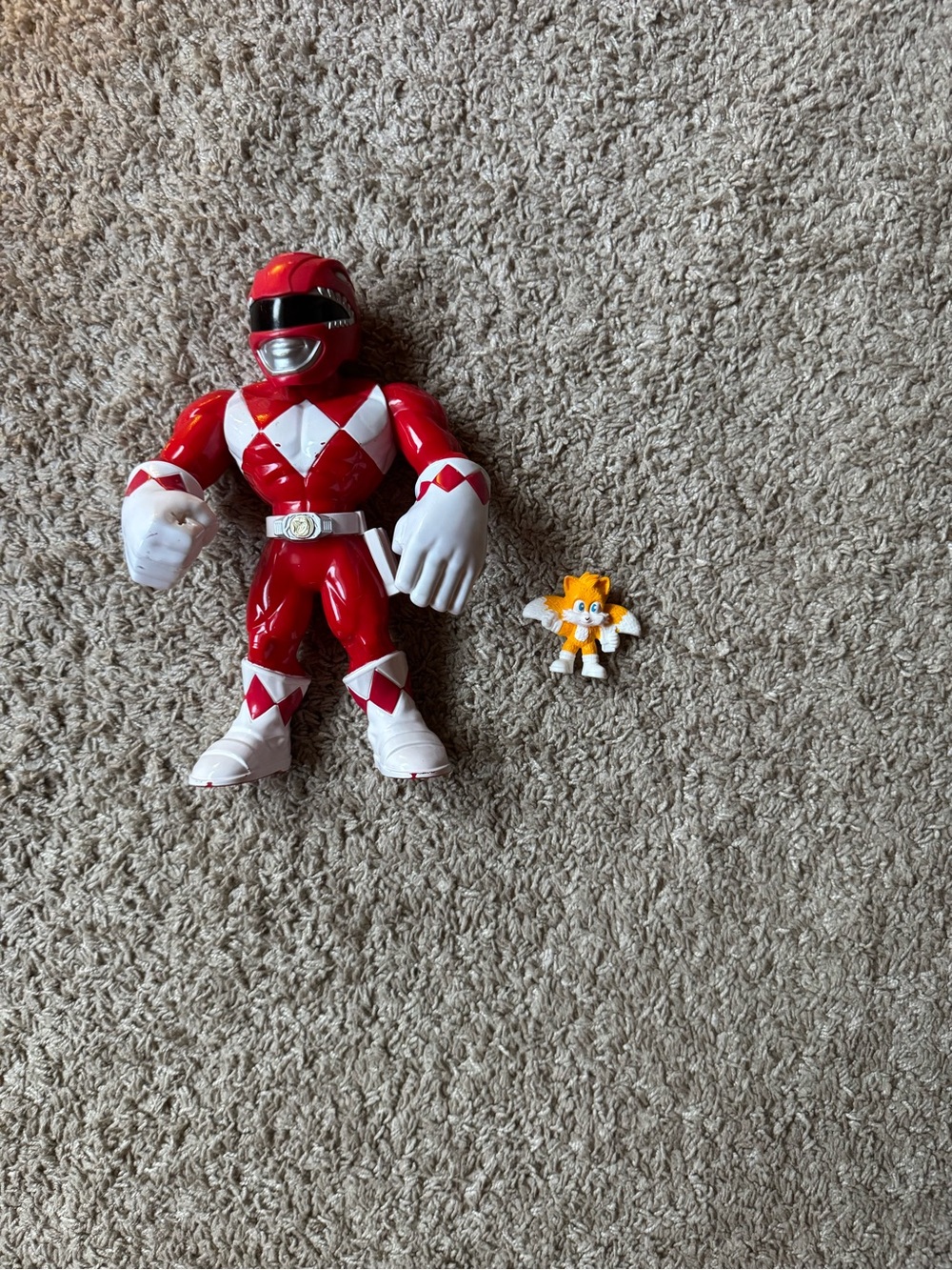 Sonic & Power Rangers Action Figure Lot – Tails + Ranger Toy Bundle
